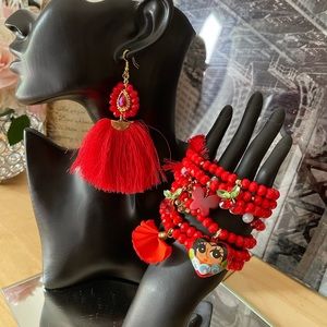 beautiful bundle bracelet and earrings